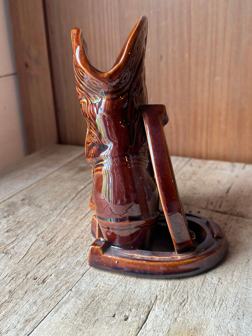 Thumbnail: Vintage Frankoma Boot Vase|Bookend