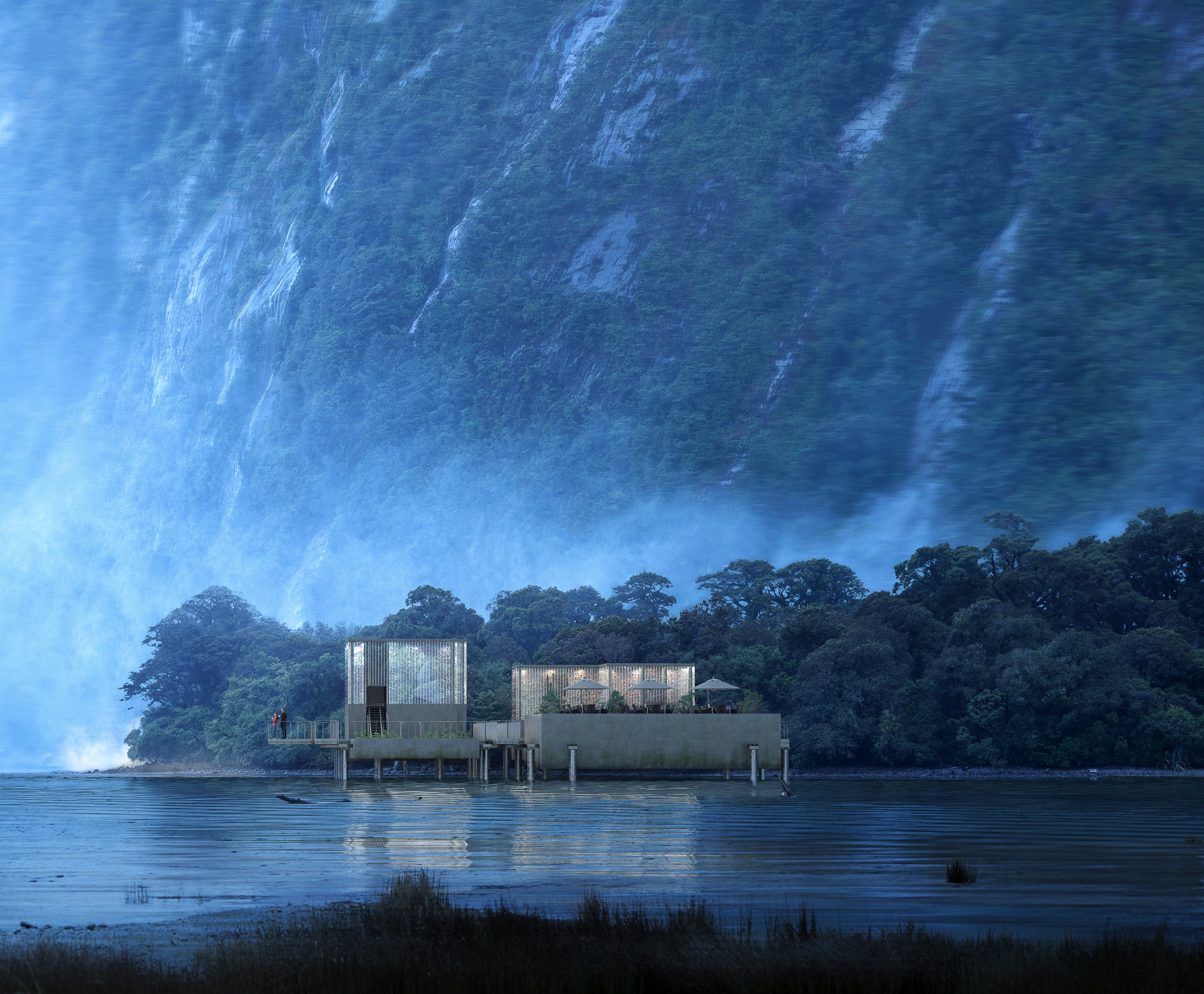 Misty lagoon