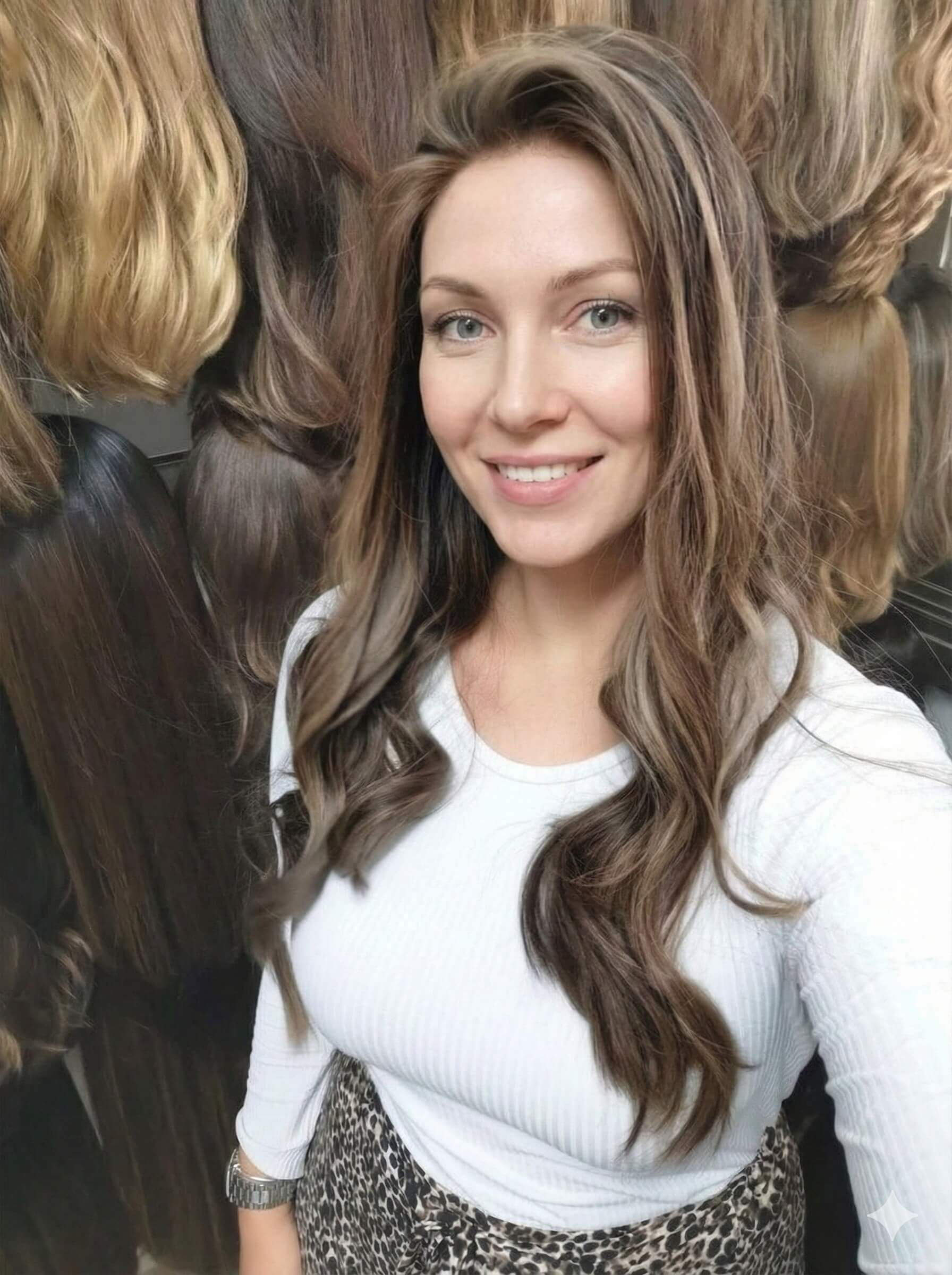 פאות גליות עם גובה בייבי הייר