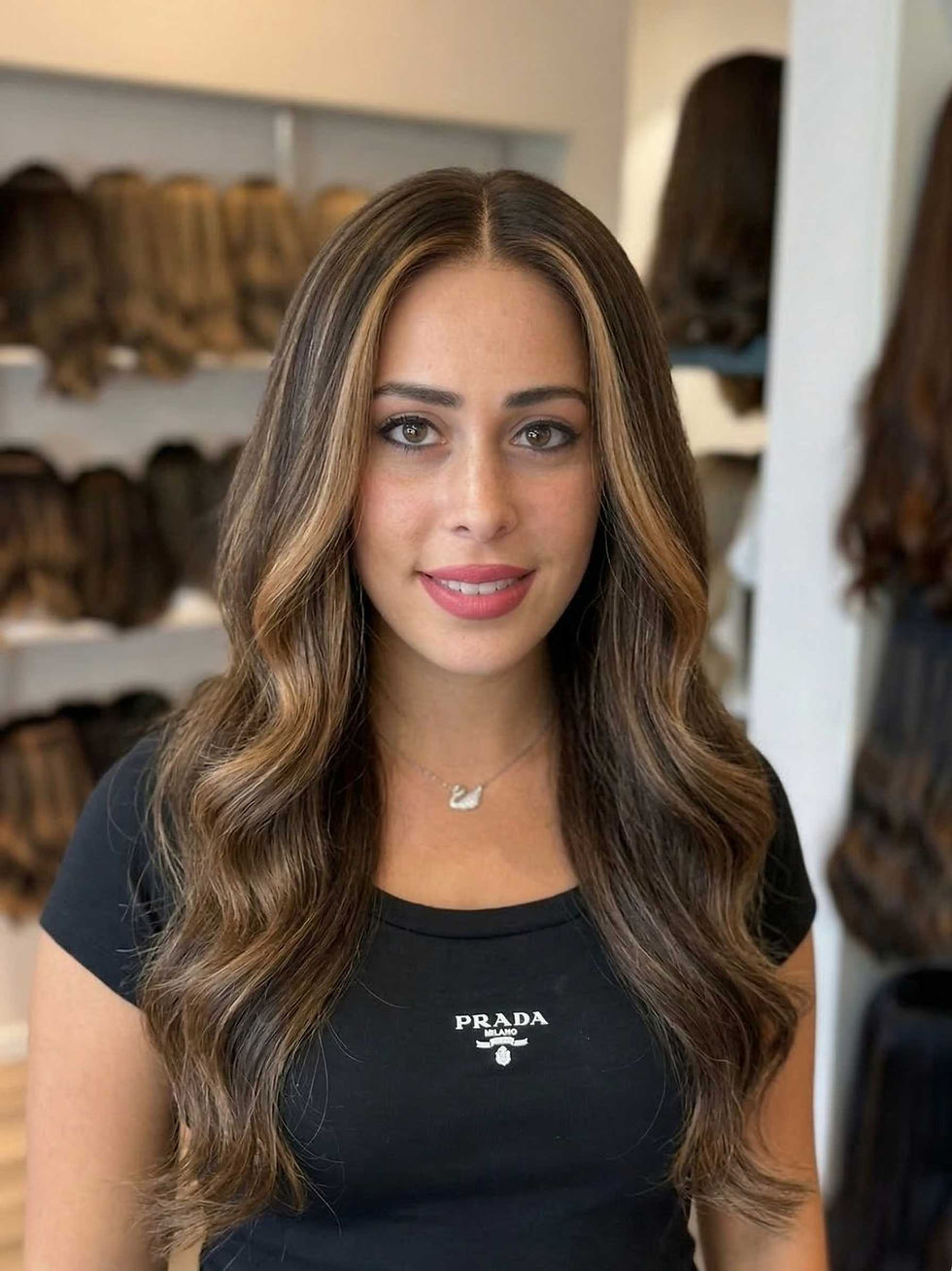 פאת לייס ארוכה עם גוונים עדינים