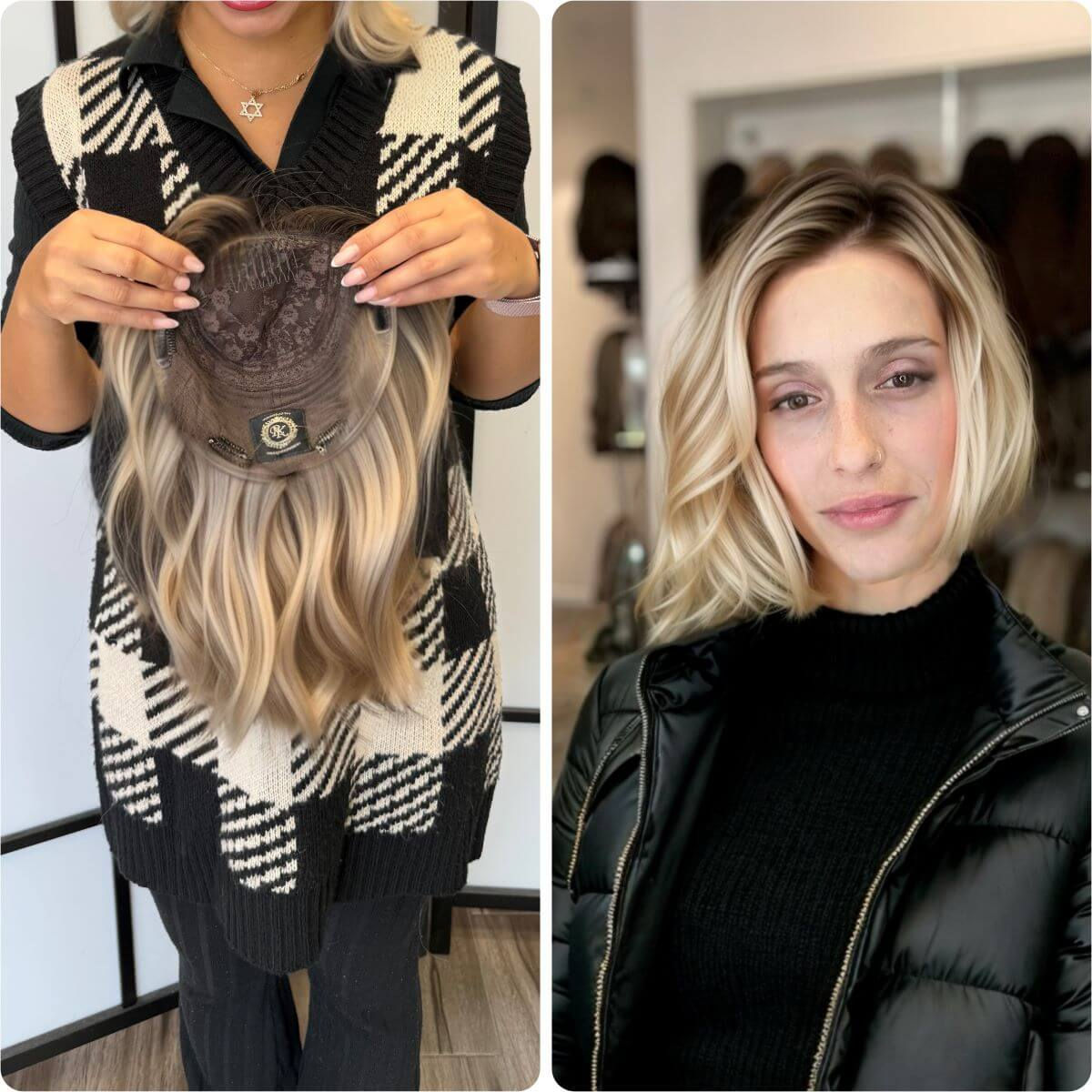 תוספות שיער קליפסים