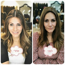 חידוש ושדרוג פאה לפני ואחרי