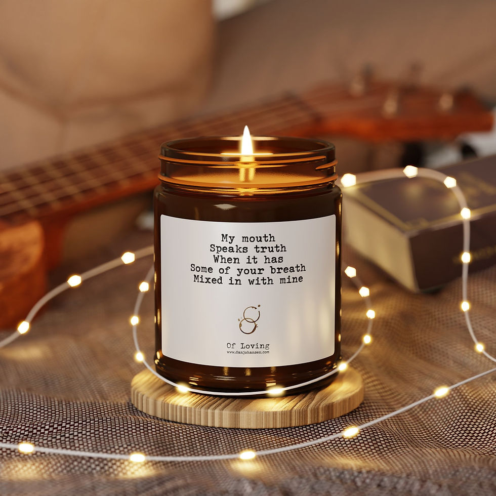 Thumbnail: "My mouth speaks truth" Scented Soy Candle (Multi-Size, Amber Jar)