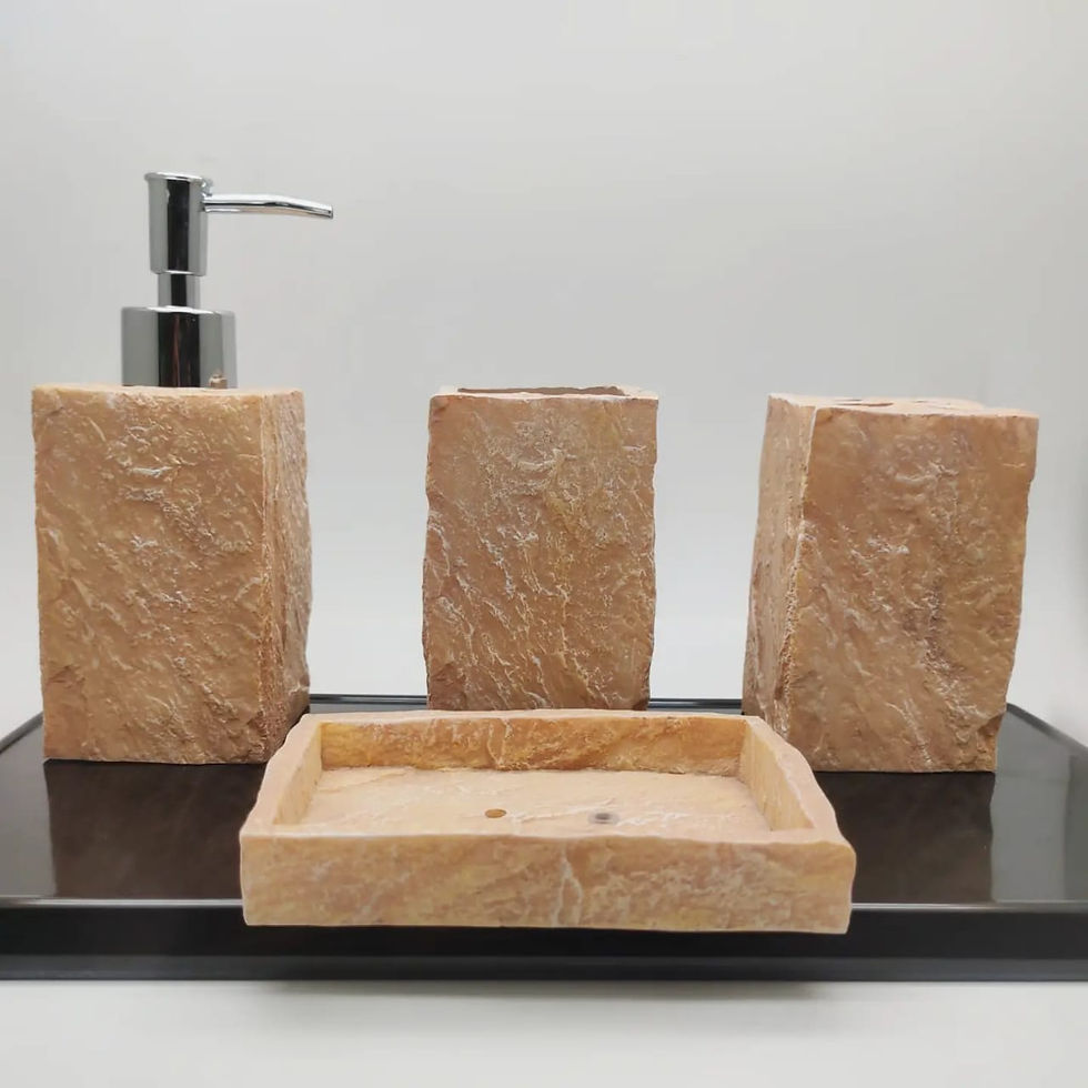 Stone Cube bathroom set