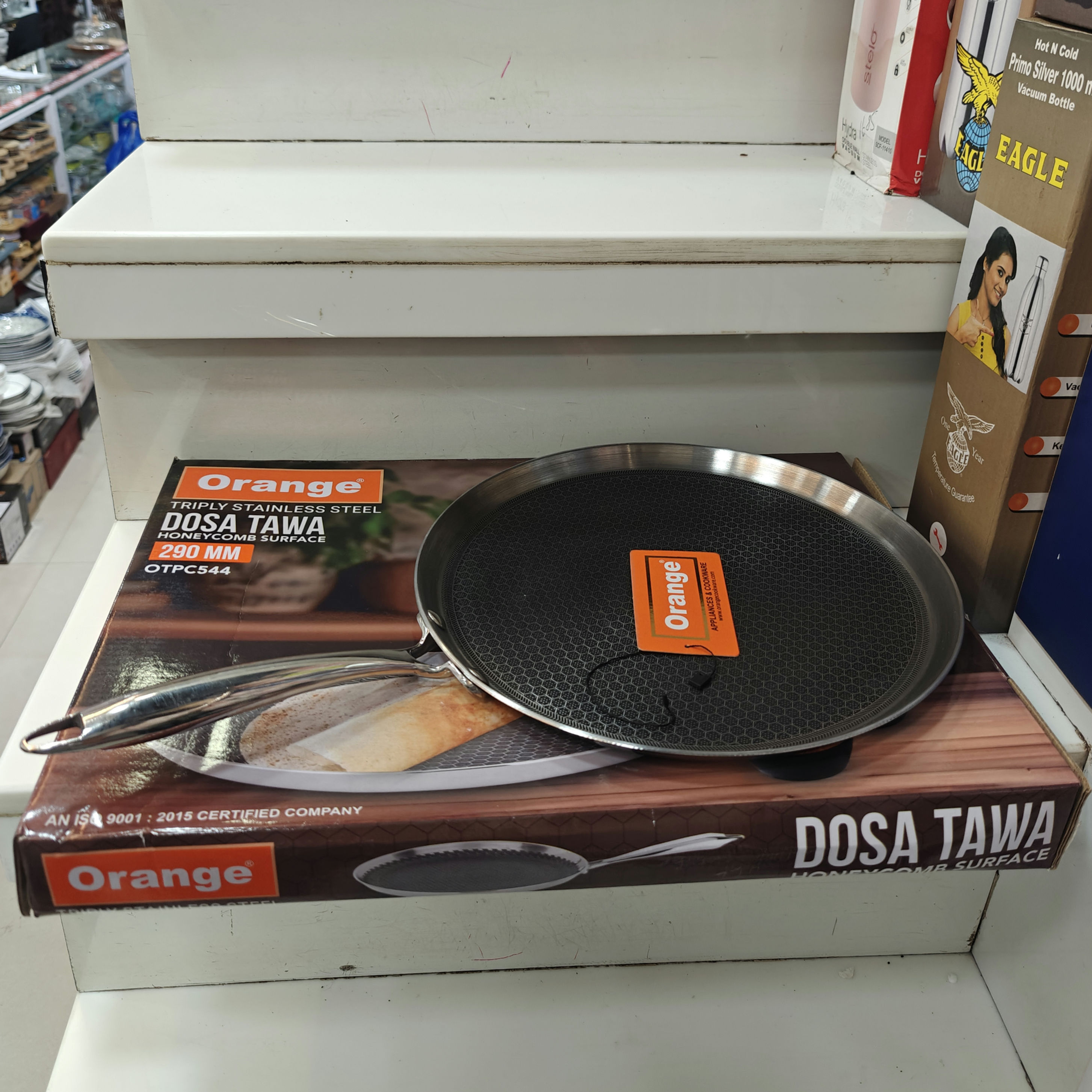 Orange Honeycomb Dosa Tawa