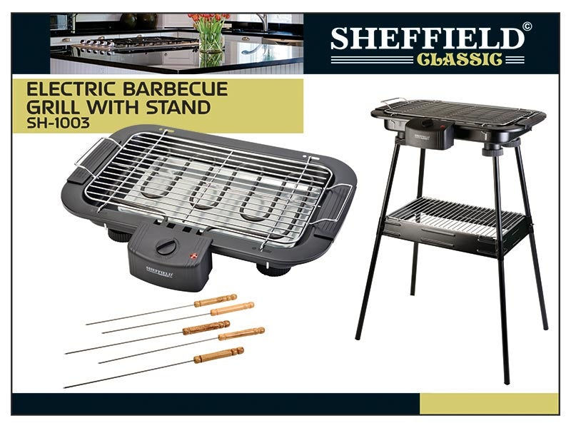 Electric Barbecue Grill With Stand