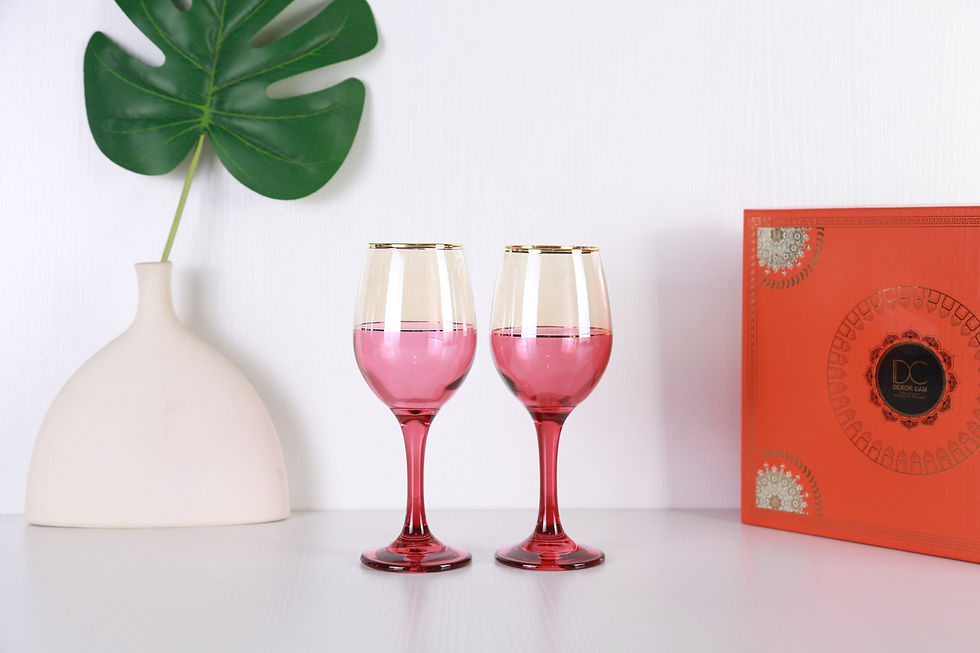 crystal wine glass