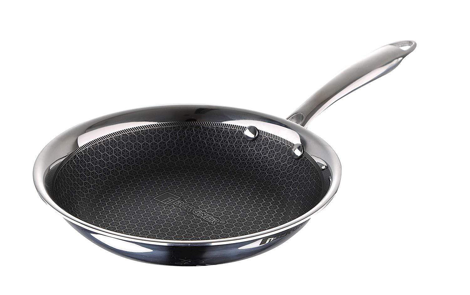 BERGNER - Hitech Prism Triply Stainless Steel Nonstick Frypan - 20 CM