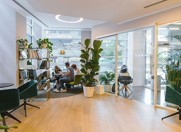 Bright office space
