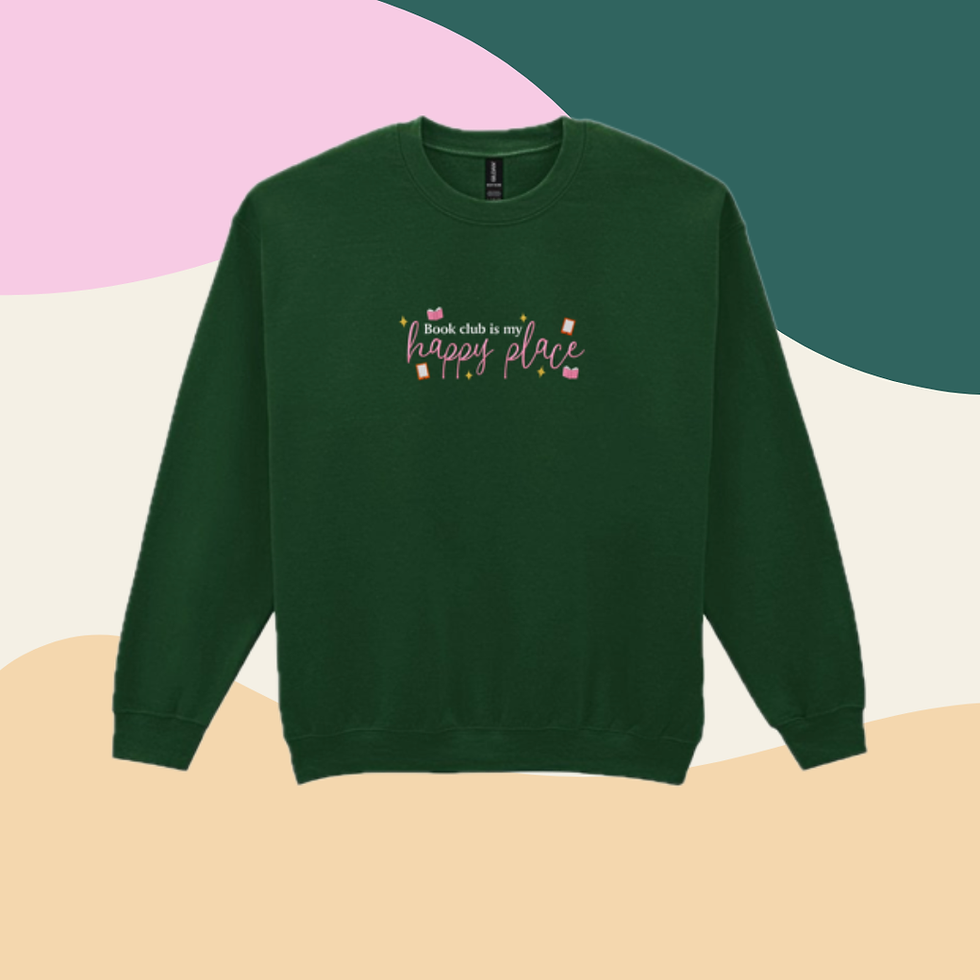 Thumbnail: Book Club is My Happy Place Crewneck Jumper