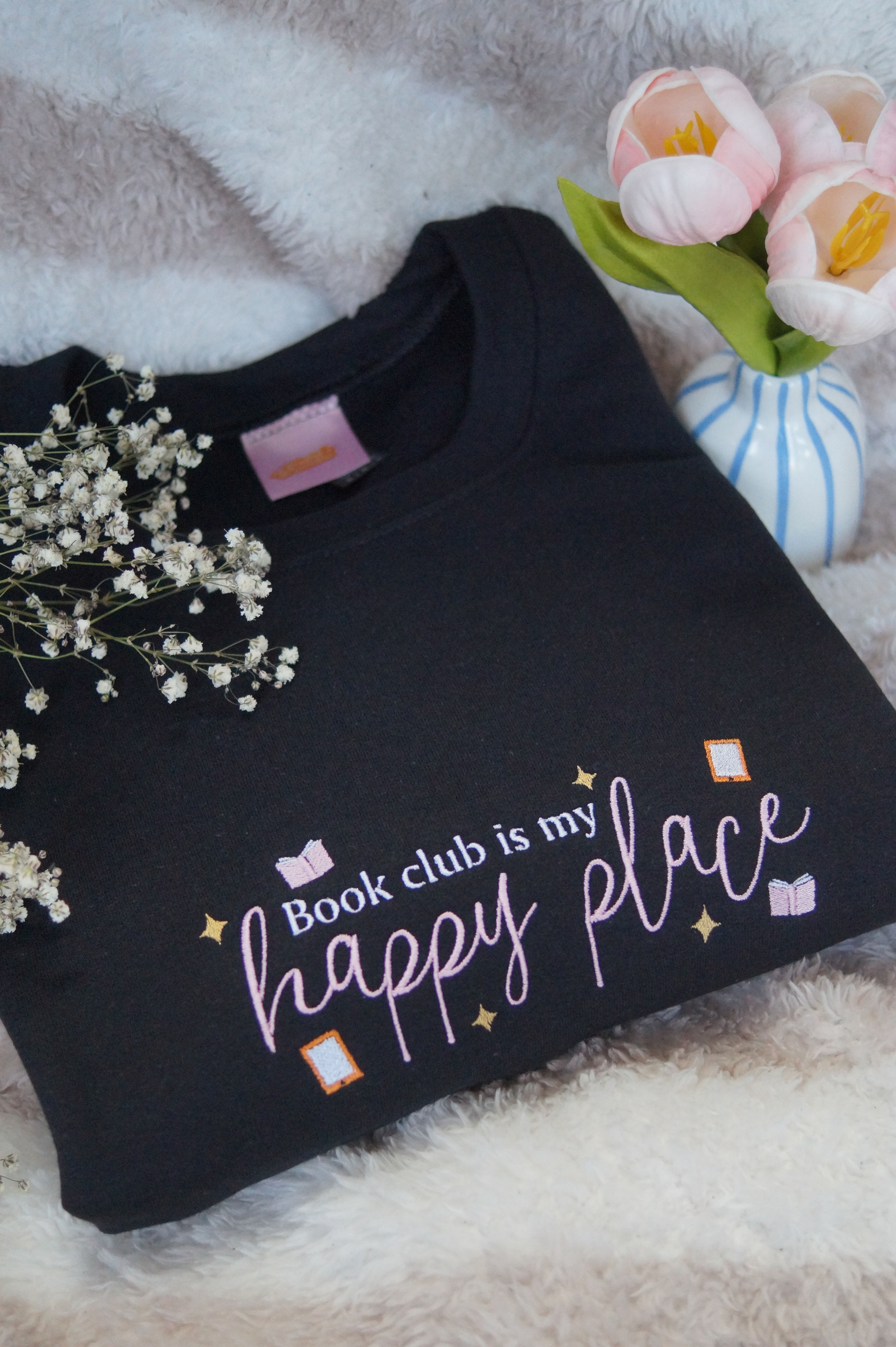 Book Club is My Happy Place Crewneck Jumper