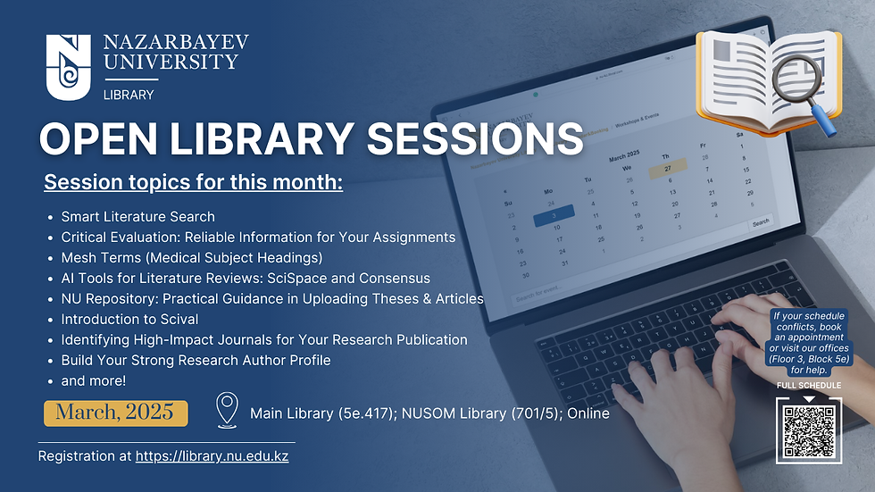 Join Us for Open Library Sessions: March 2025