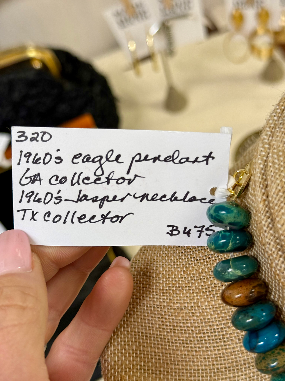 Thumbnail: Vintage Eagle Pendant Jasper Necklace by Made in the Deep So