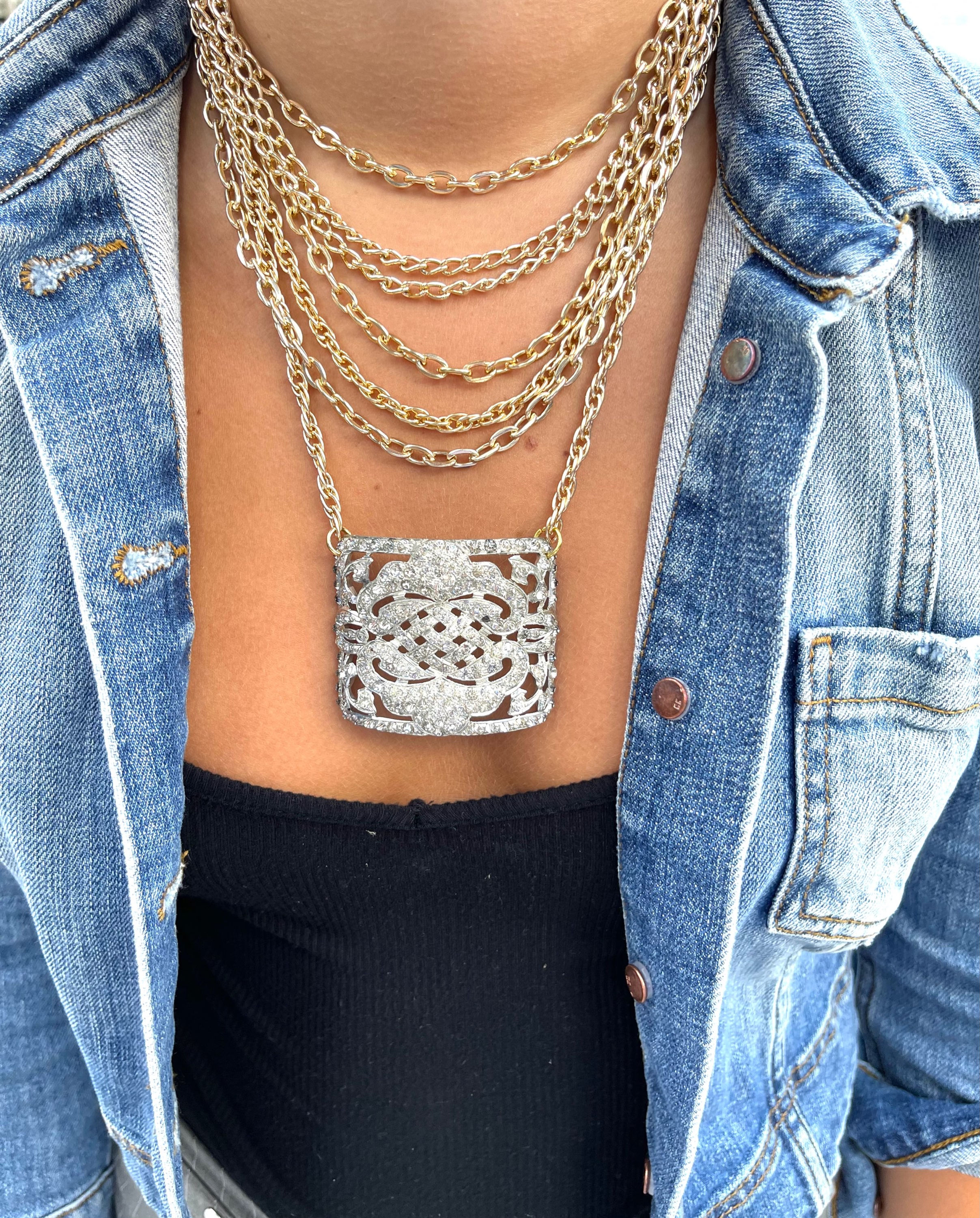 Made in the Deep South 1920s Shoe Clip Necklace