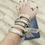 Thumbnail: Vintage Silver Snakeskin Hinge Bangle Bracelet by Made in the Deep South