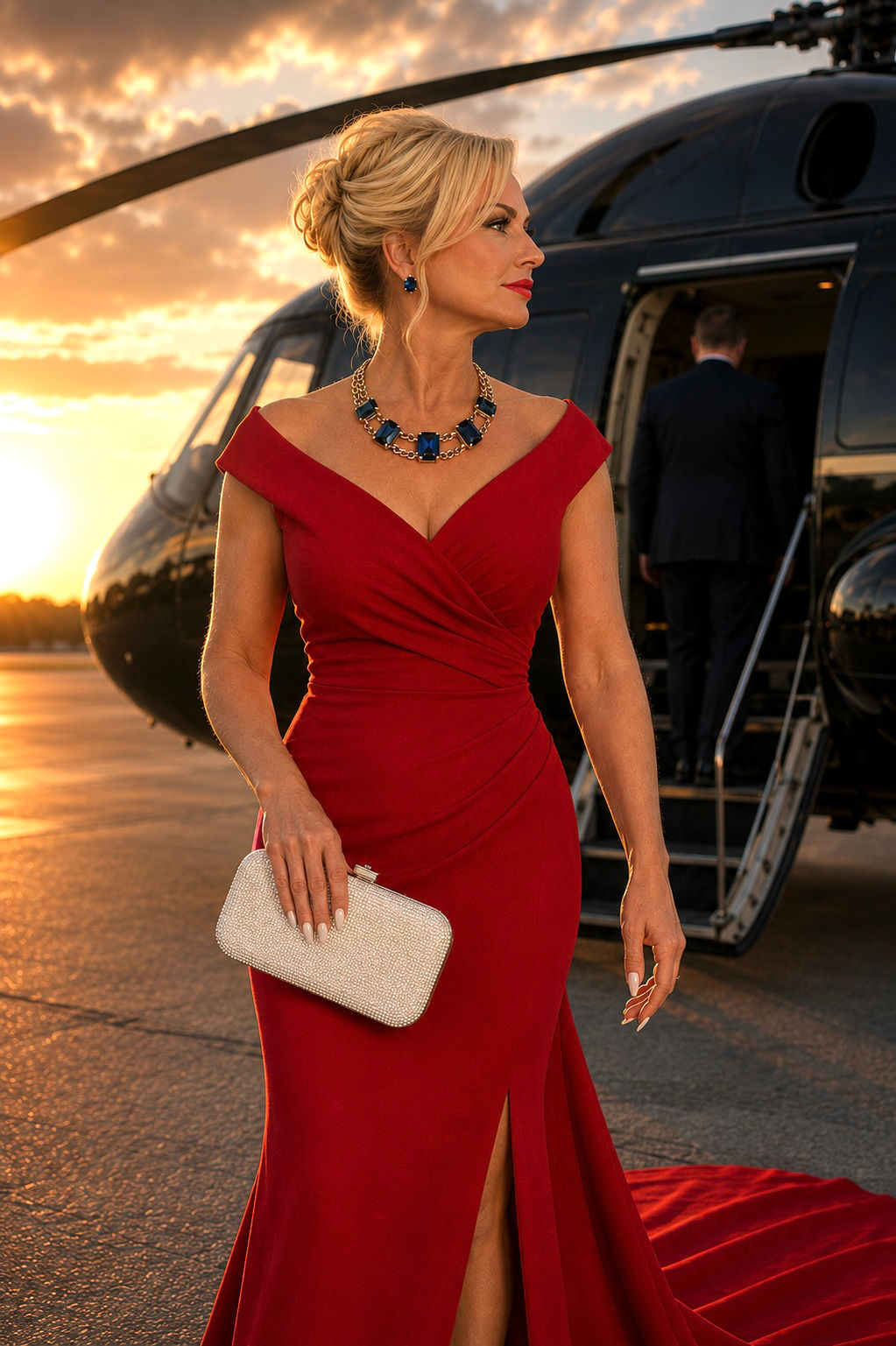 Sabine Necklace in Montana (Blue) by TOVA