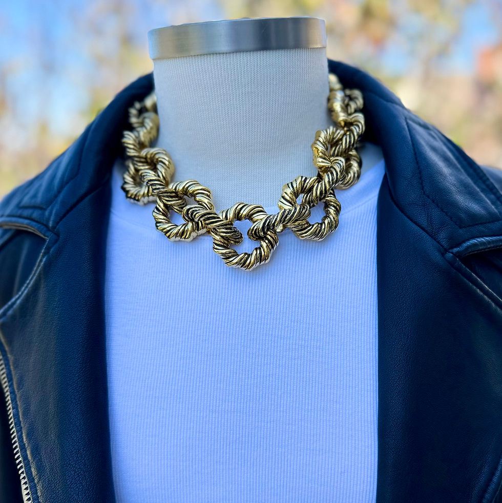 Thumbnail: Chunky Gold Deb Necklace by Strutt Jewelry