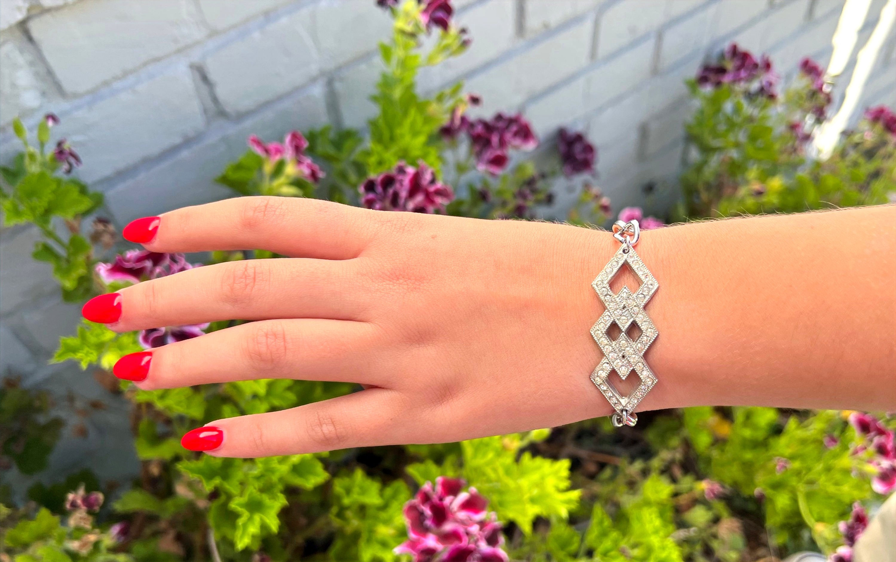 Vintage Art Deco Rhinestone Bracelet