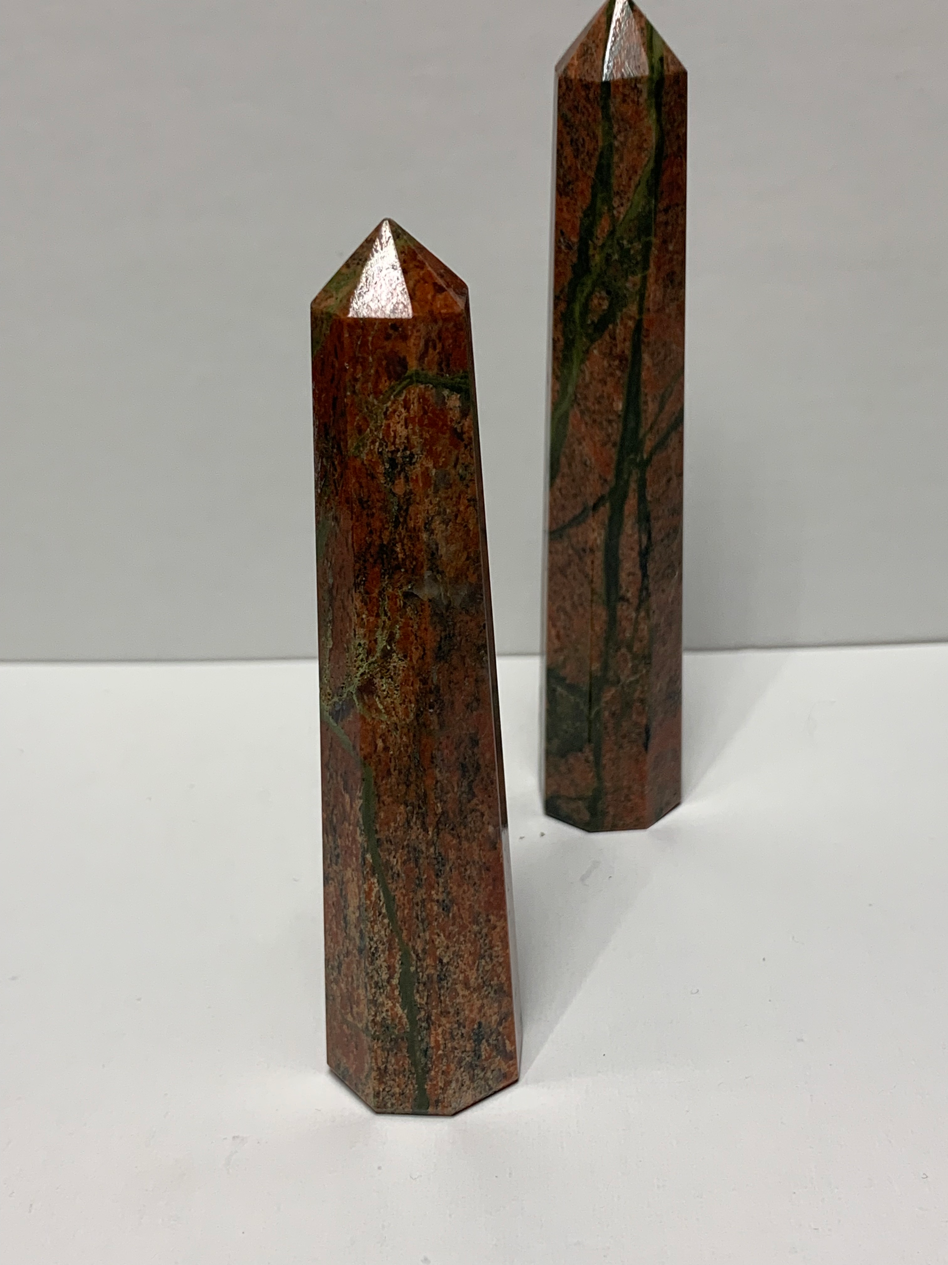 Unakite polished point 