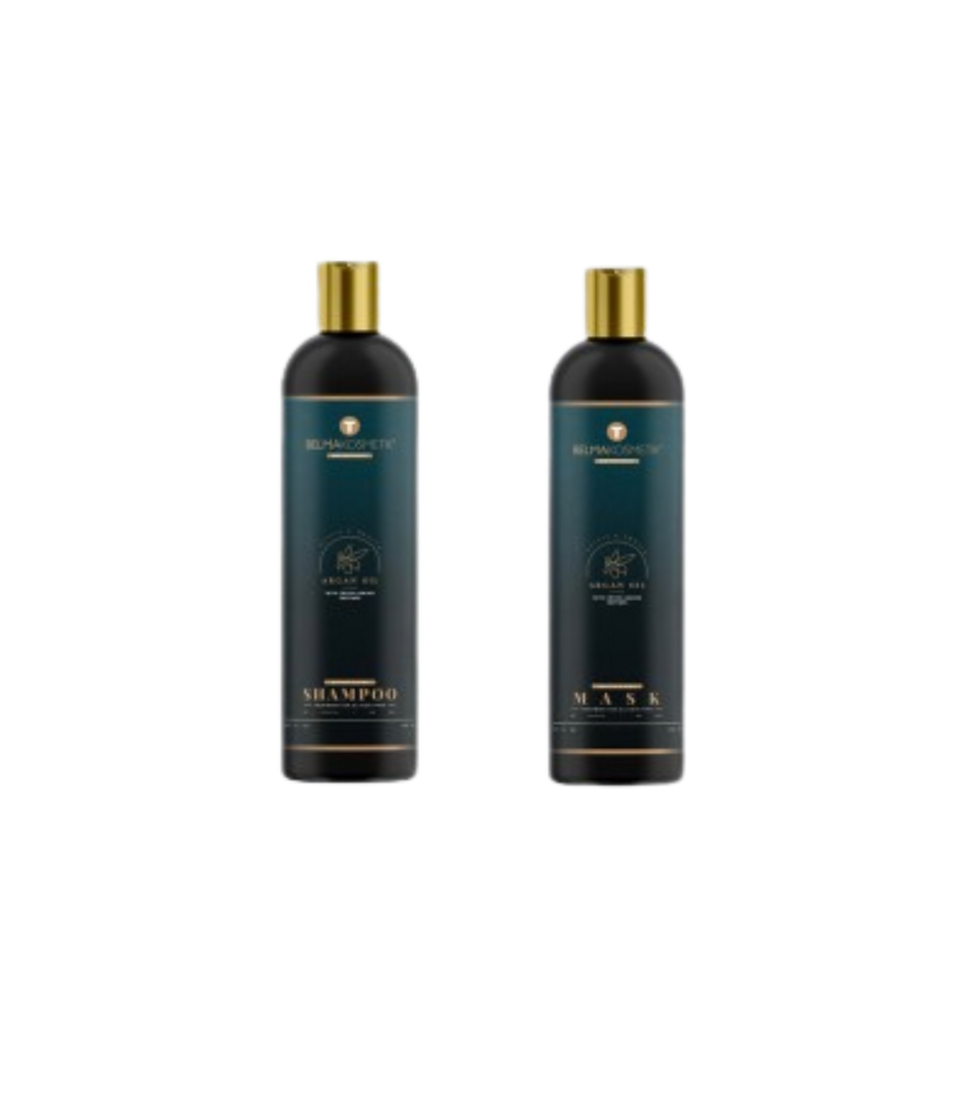 Kit Argan Oil – Belma Cosmetik (Shampoing + Masque)