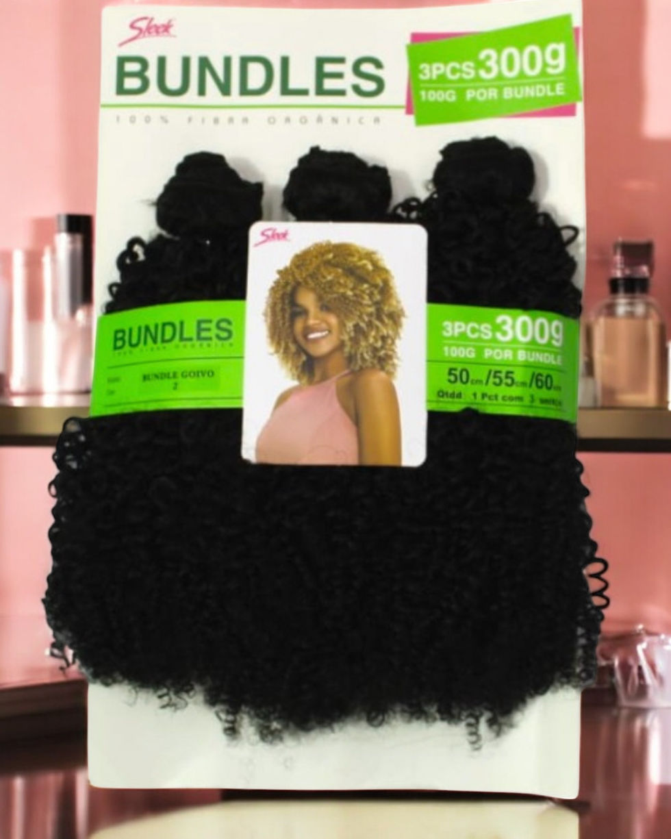 Modelo Cacheado Bundle 300g (50 cm, 55 cm e 60 cm)