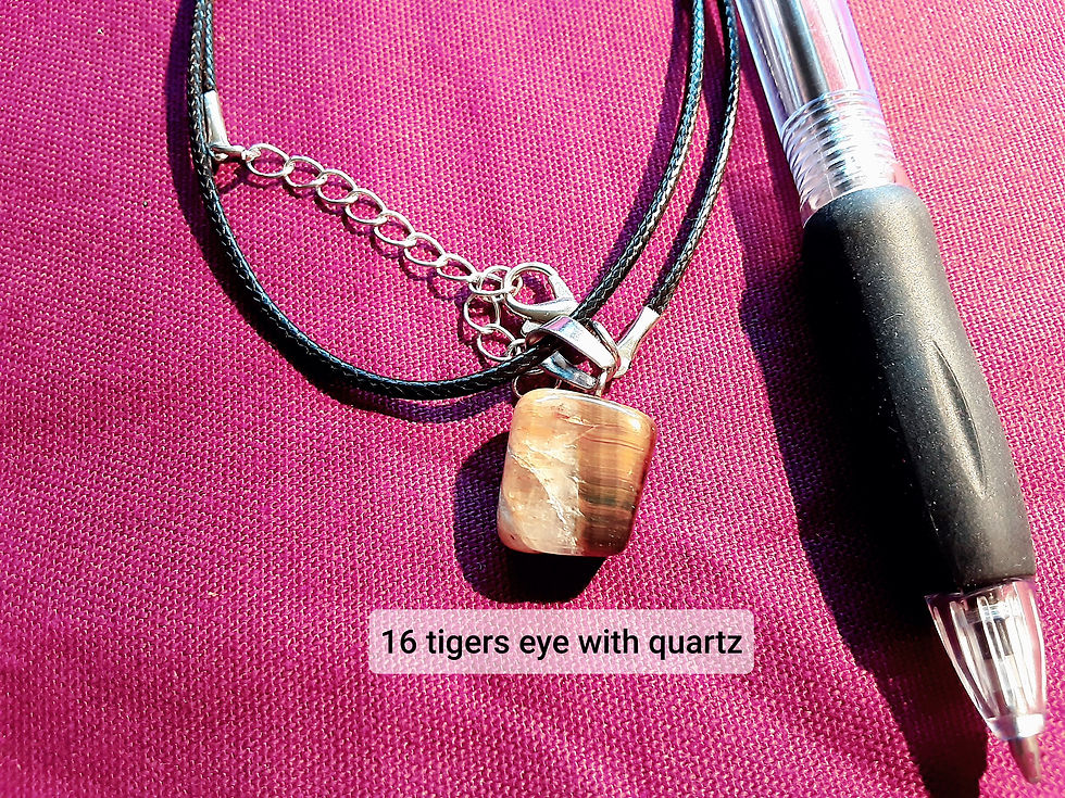 Thumbnail: Gemstone crystal necklaces please click on image for more