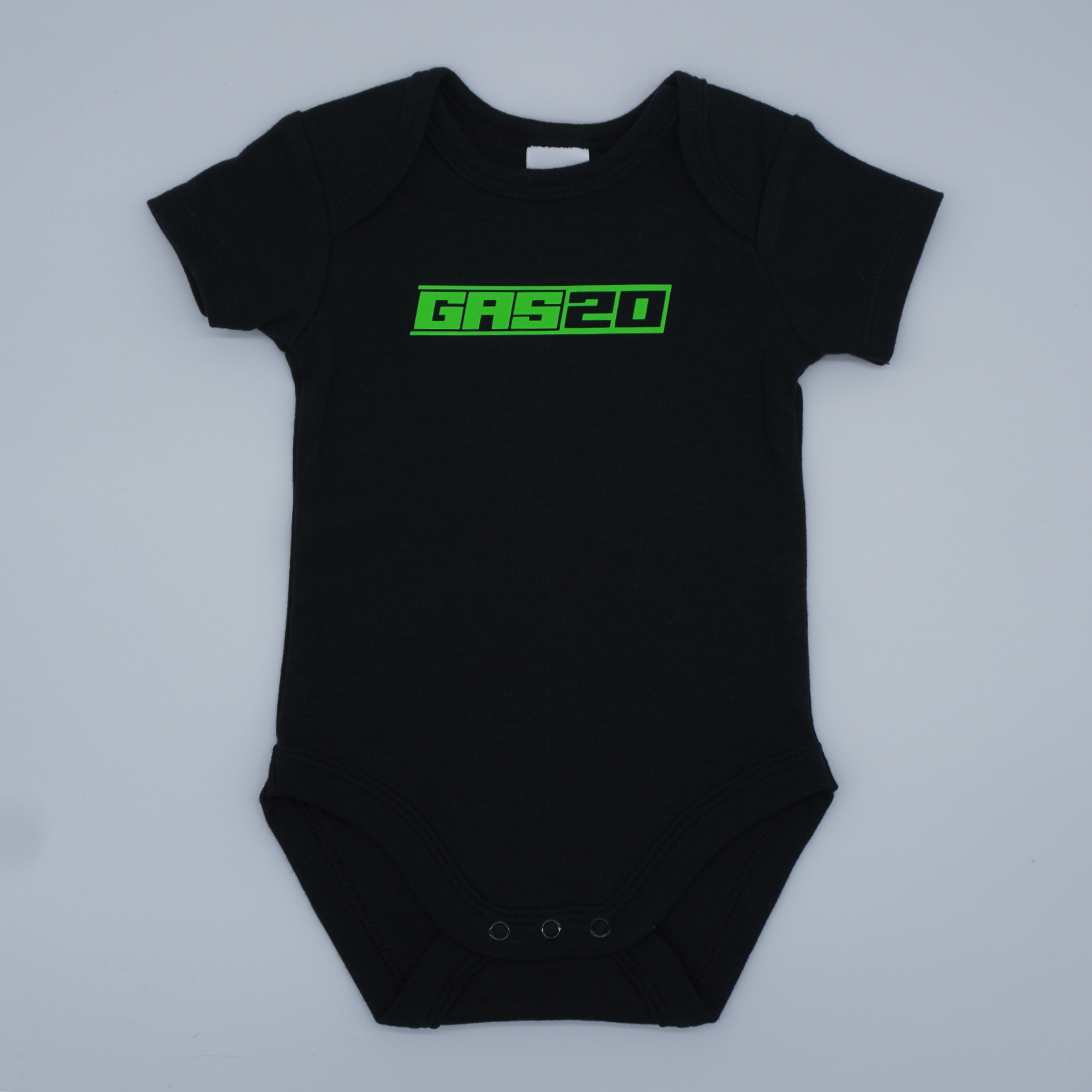 GAS20 Industries Black Baby Onesie – Original Edition