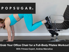 Take a 10-Minute Break and Grab Your Office Chair For This Full-Body Pilates Workout