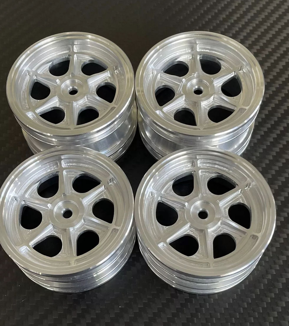 Tamiya Vanquish VQS 2020 Avante Egress Front Rear Lightweight Alloy Wheels set