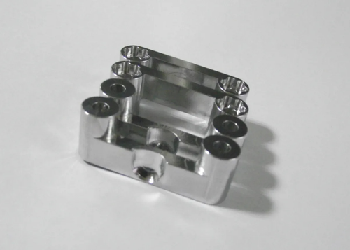 Supporto Servo Anteriore In Alluminio Nero Per Tamiya Bruiser Mountaineer HG P407 (1:10)