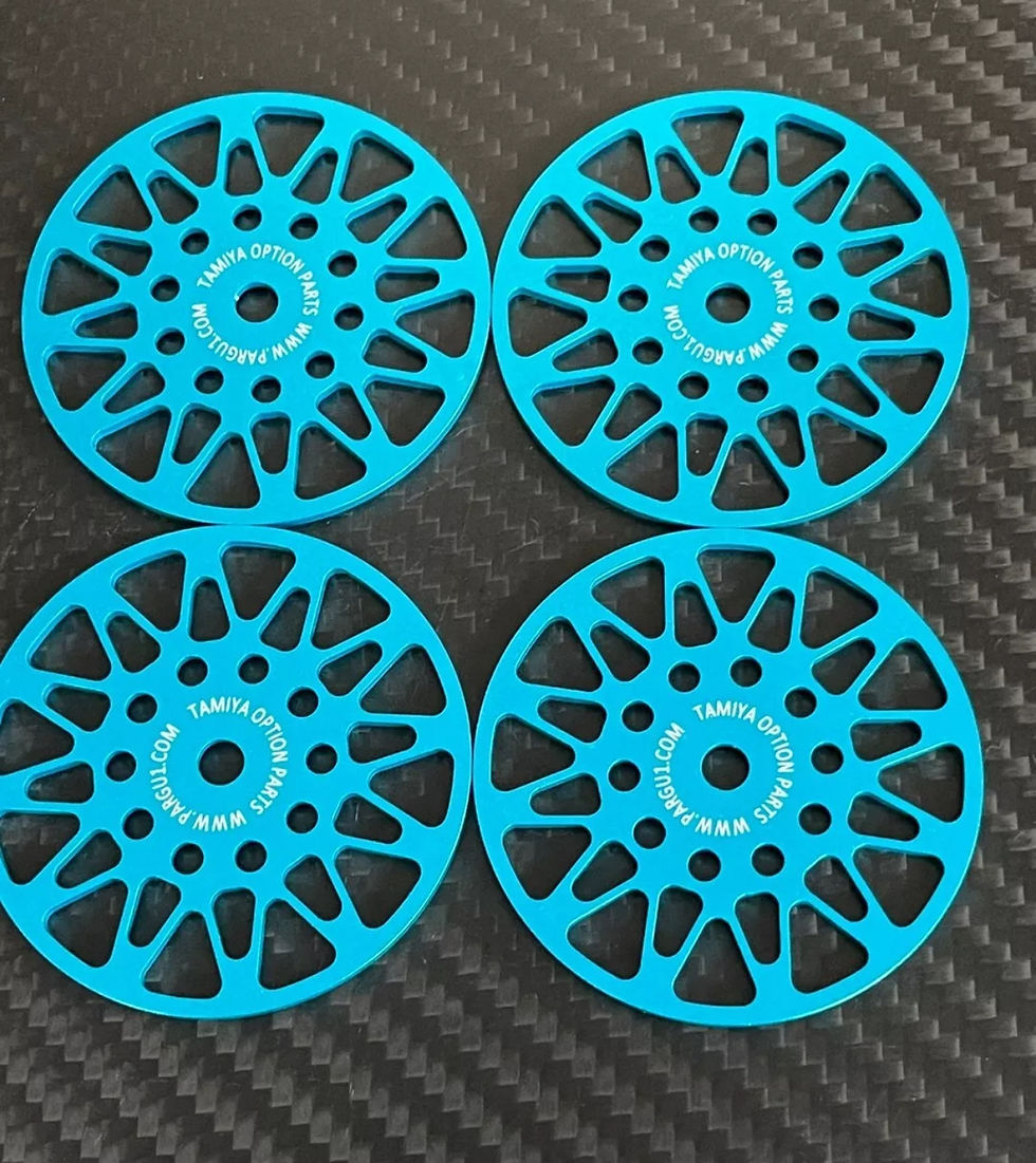 サムネイル： Tamiya Clod Buster Bull Head 4WD Alloy Wheels cover set BBS style 