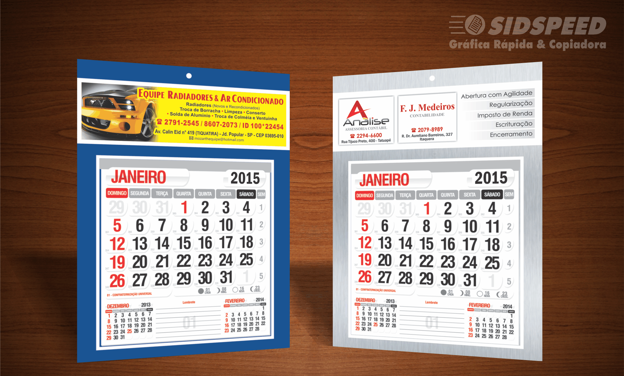 Calendário de Parede