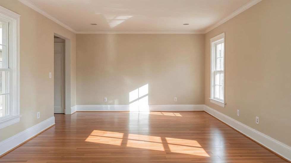 please create a picture of the inside of a house that is being restored after sustaining w