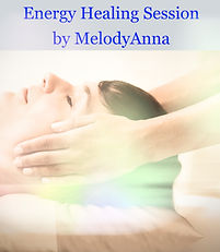 hands on either side of a female head with colorful hues surounding head