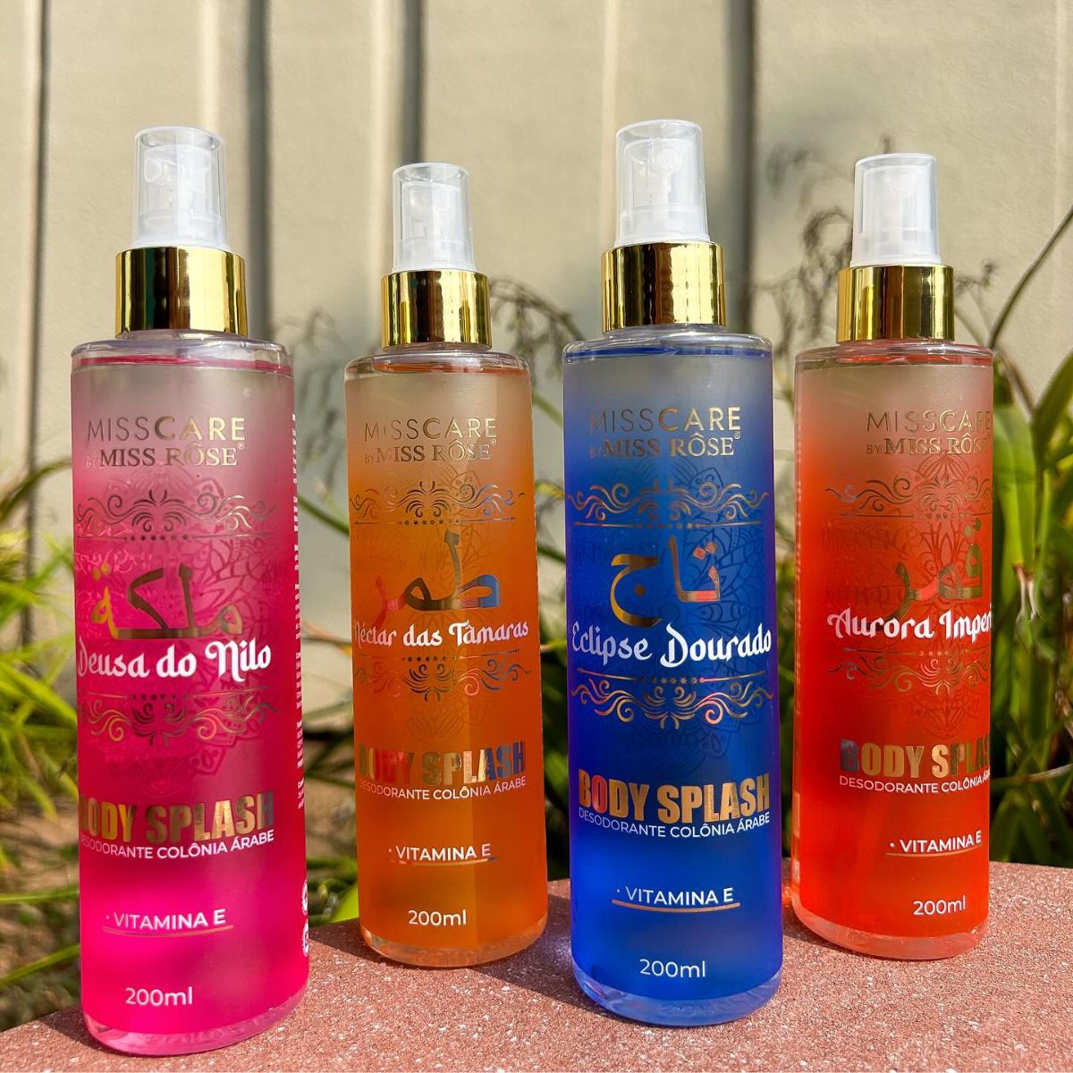 Body Splash Árabe Deo Colônia 200ml - Miss Rôse