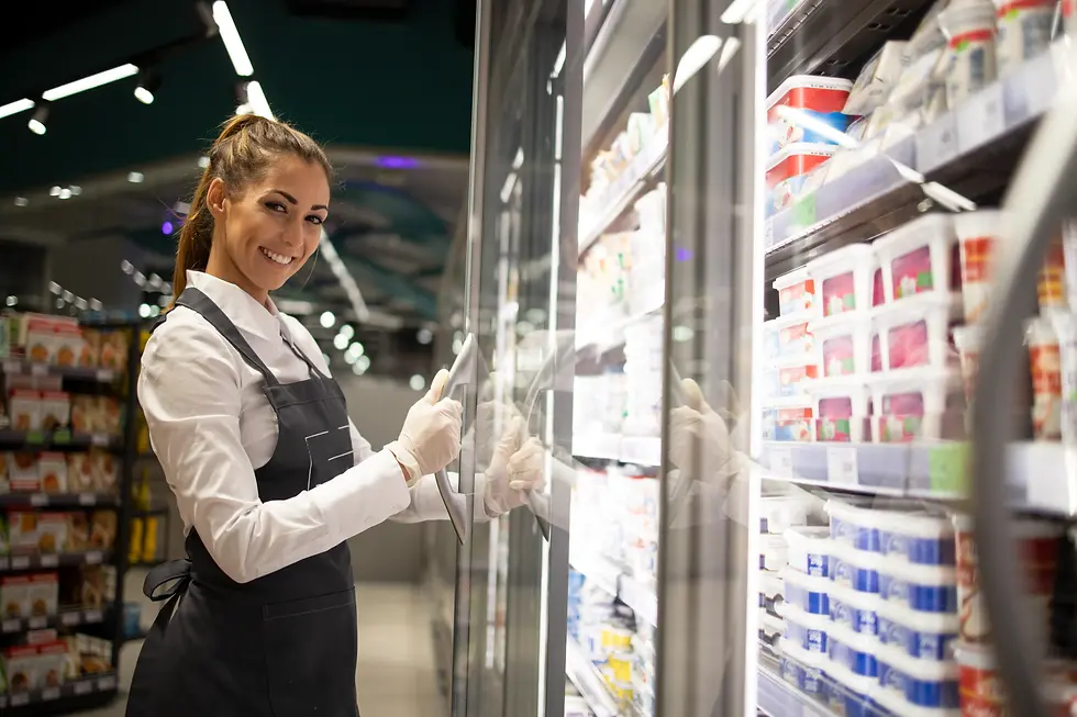 CPG business owner utilizing Feather River Cold Storage’s refrigerated storage solutions in Yuba City to maintain product quality and extend shelf life.