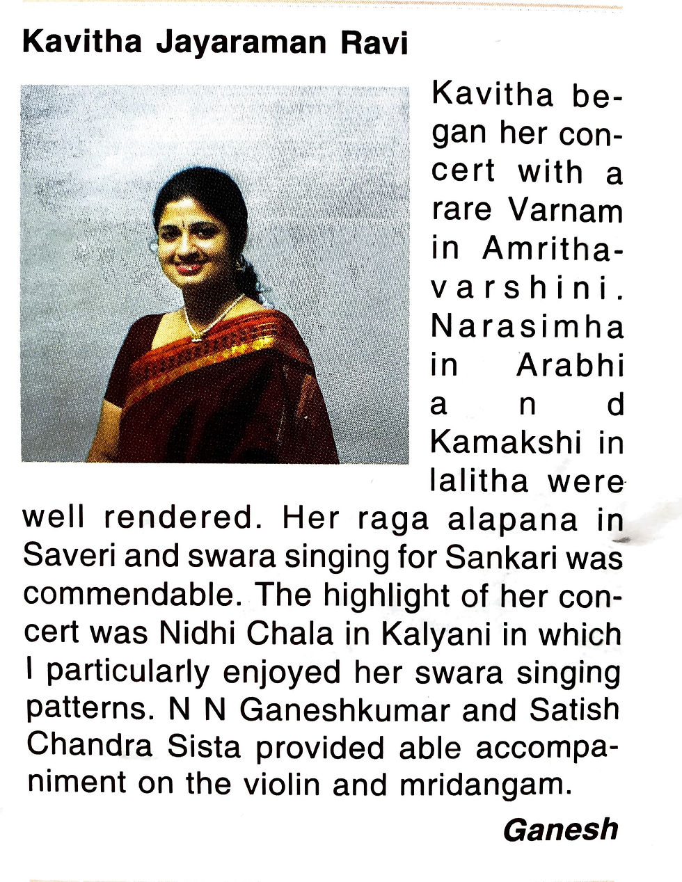 Singapore Indian Fine Arts Magazine, 2005