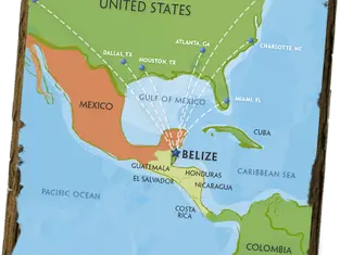 Belize located in Central America