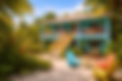 Vacation rental in Placencia Belize with kitchen and beachfront access