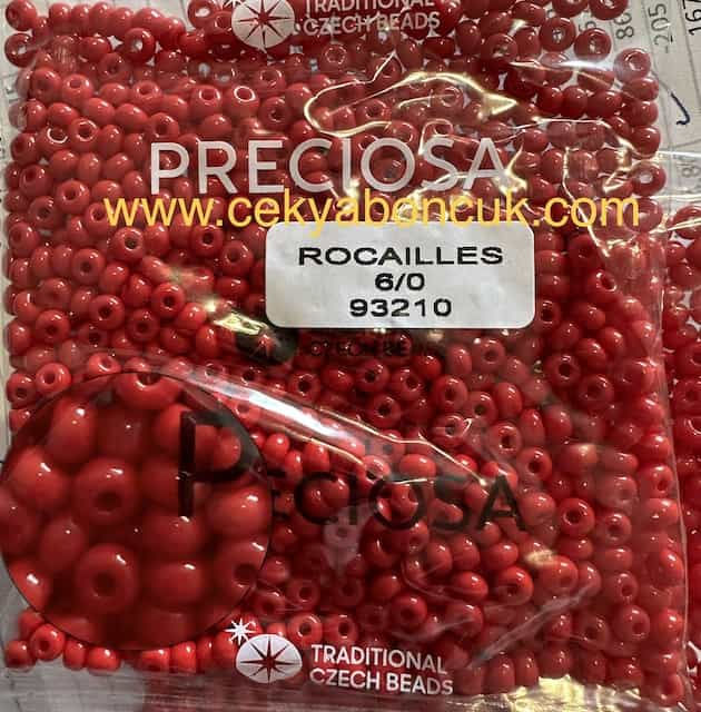 93210 6/0 Preciosa Ornela Kum Boncuk