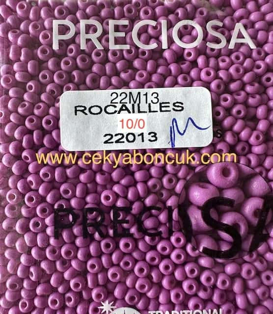 22M13 10/0 MAT Preciosa Ornela Kum Boncuk