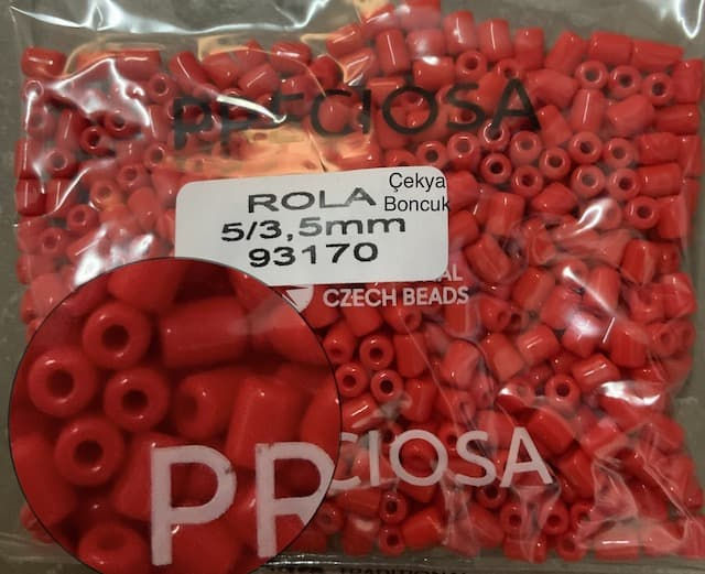 93170 5/3.5mm Preciosa Rola Boru boncuk
