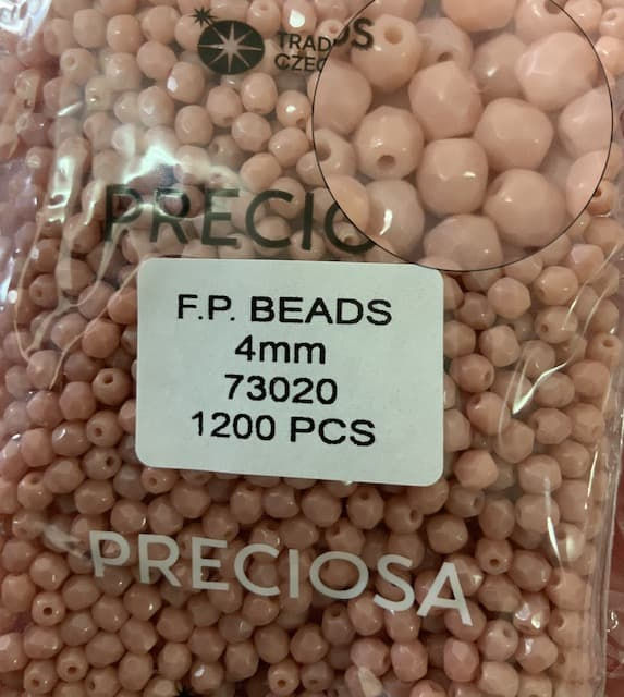 FP 4mm 73020-Preciosa Ornela FirePolished Boncuk