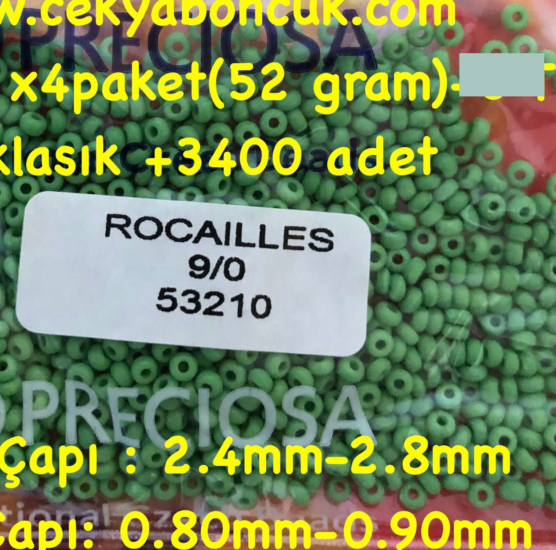 53210 9/0  Preciosa Ornela Kum Boncuk(13grx4)