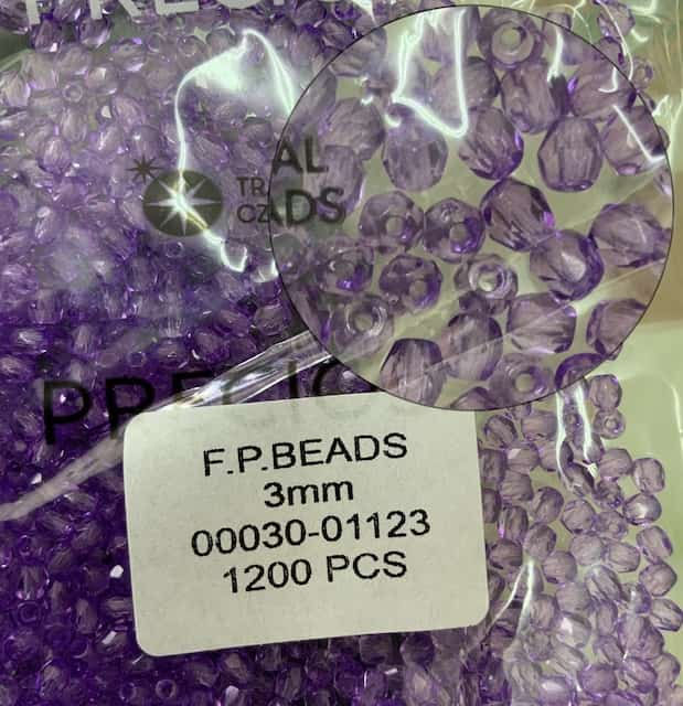 FP 3mm 00030-01123 Preciosa Ornela FirePolished Boncuk