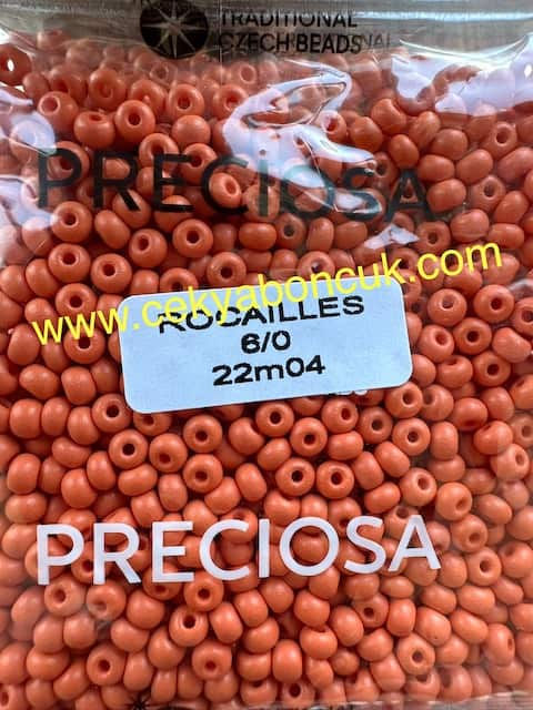 22M04 6/0 MAT Preciosa Ornela Kum Boncuk