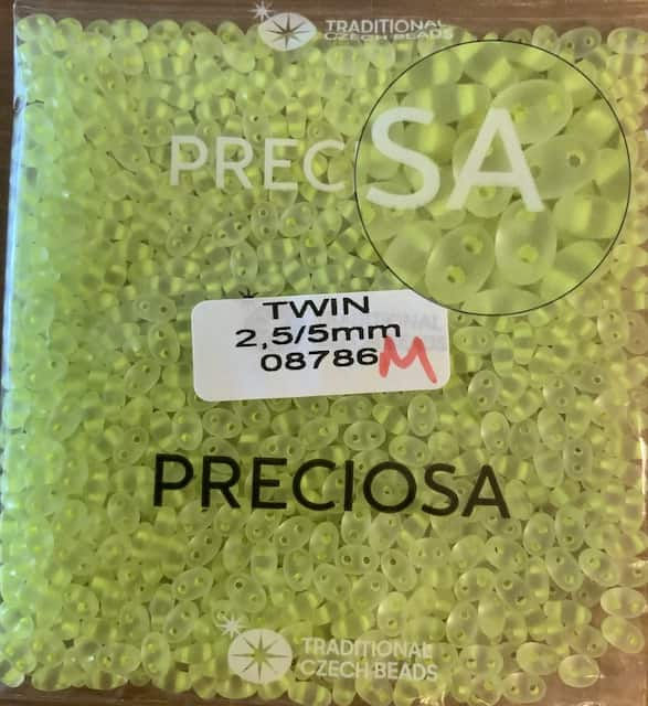 08786 2.5/5mm Mat Preciosa Ornela Twin Boncuk