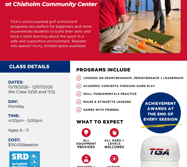 Indoor Golf Classes at Chisholm this Fall