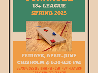 Adult Cornhole League Returns to Chisholm this Spring