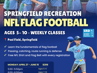 Flag Football this Spring for Ages 5-10